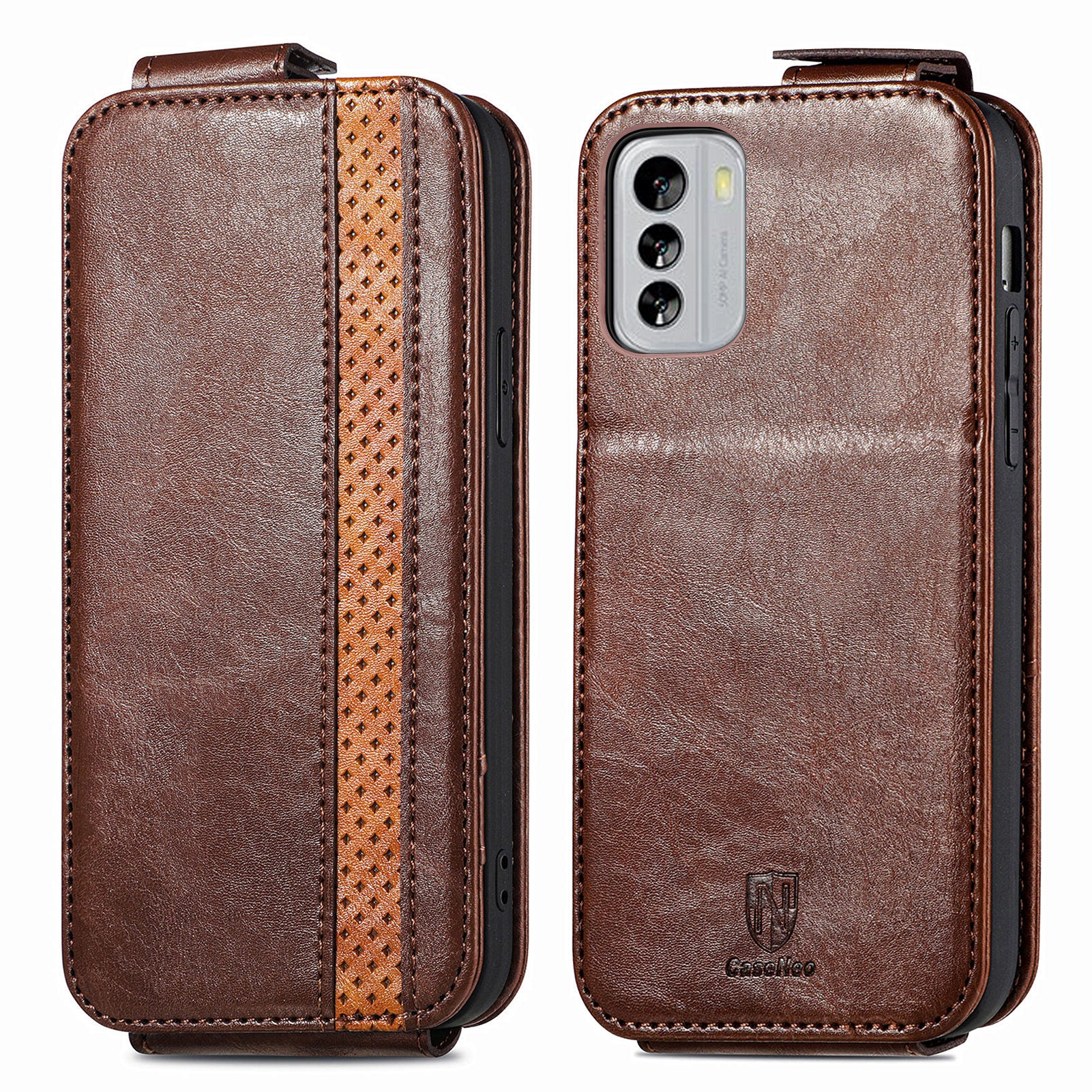 CASENEO 003 Series For Nokia G60 5G Splicing PU Leather Flip Phone Case Stand Card Holder Well-protected Phone Cover CASENEO 003 Series For Nokia G60 5G Splicing PU Leather Flip Phone Case Stand Card Holder Well-protected Phone Cover